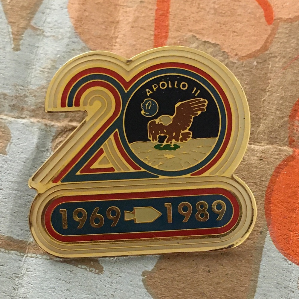 Vintage 20th Anniversary Apollo II Pin